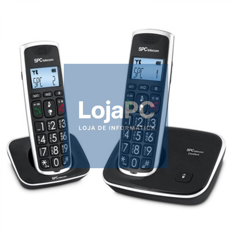 SPC 7609N Telefono DECT COMFORT KAISER DUO Negro