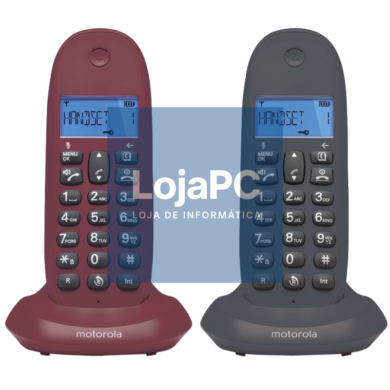 MOTOROLA C1002 LB+ Telefono DECT DUO Gris-Granate