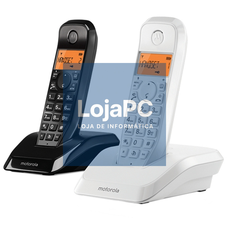 MOTOROLA S1202 Telefono DECT DUO Blanco / Negro