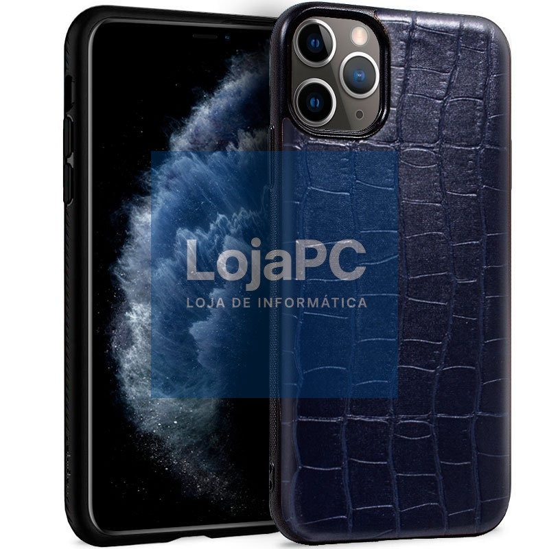 COOL Case for iPhone 11 Pro Leather Crocodile Navy