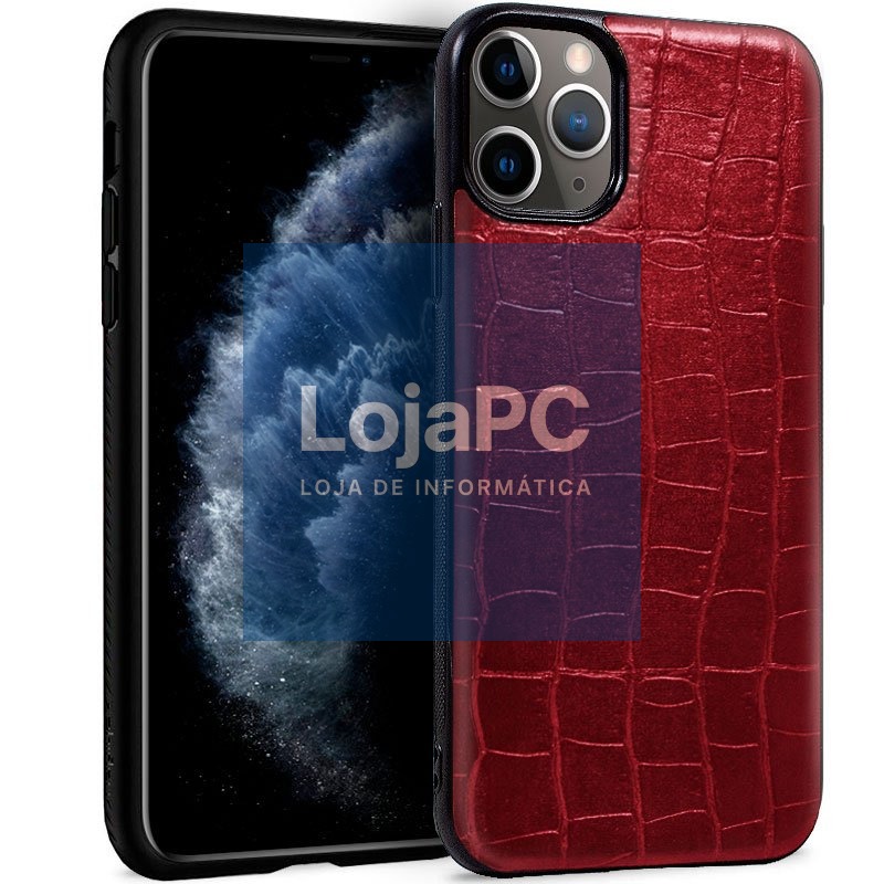 COOL Case for iPhone 11 Pro Leather Crocodile Red