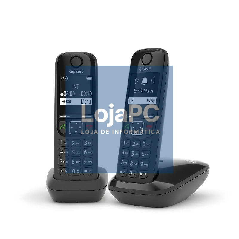 Gigaset AS690 Inalámbrico DECT DUO Negro