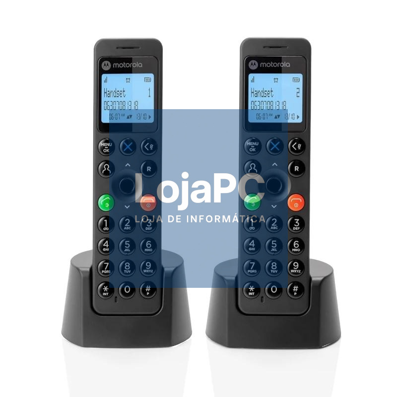 MOTOROLA DOT202 teléfono DECT DUO Negro