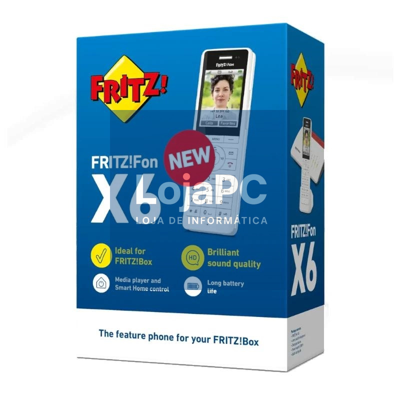 FRITZ!Fon X6 Teléfono Inalámbrico Blanco 300 m