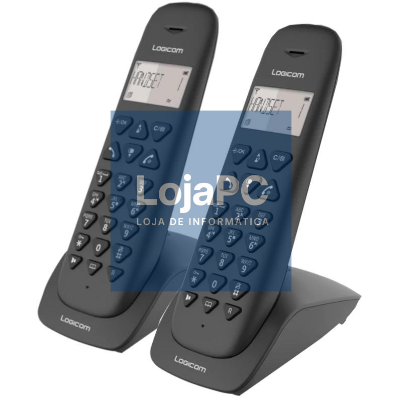 Logicom Telefono DECT Vega 255T Negro Duo