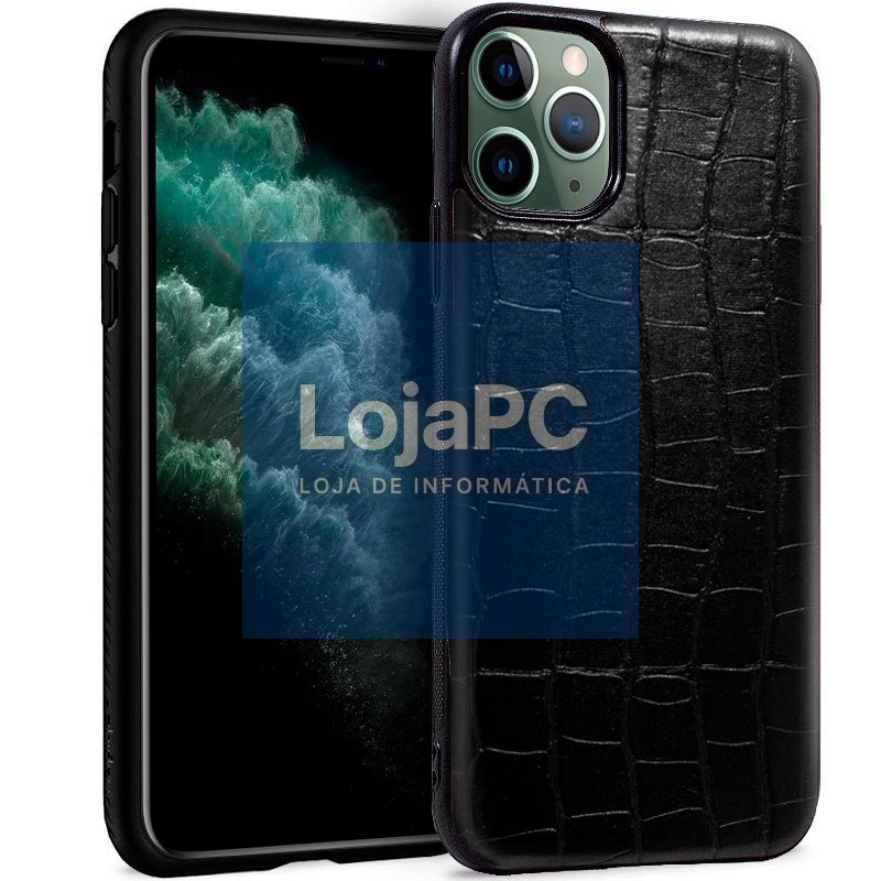 COOL Case for iPhone 11 Pro Max Leather Crocodile Black