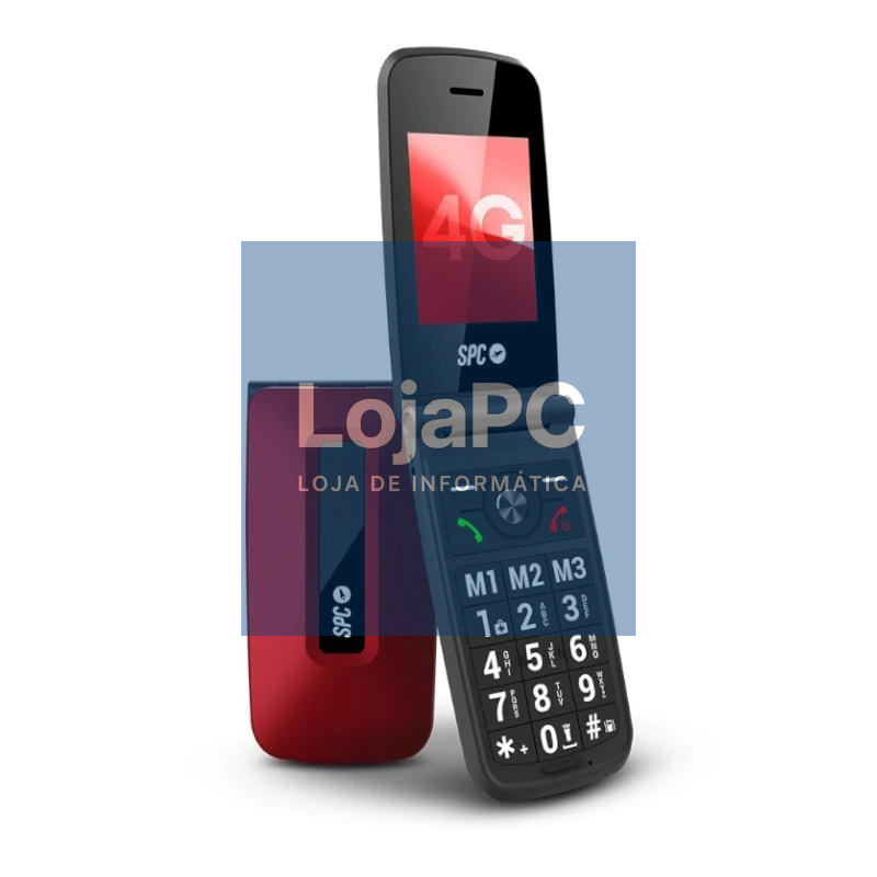 SPC 2342R Titan 4G Movil Senior 2.4" S.HELP Rojo