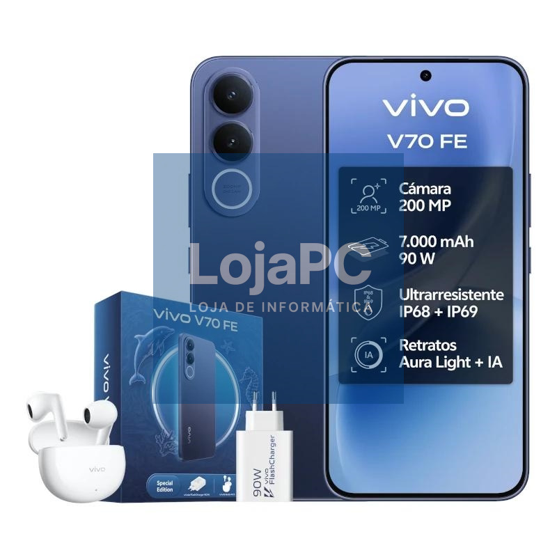 VIVO V70 FE 8Gb 512Gb Bundle Ch90w+ Buds3 Blue