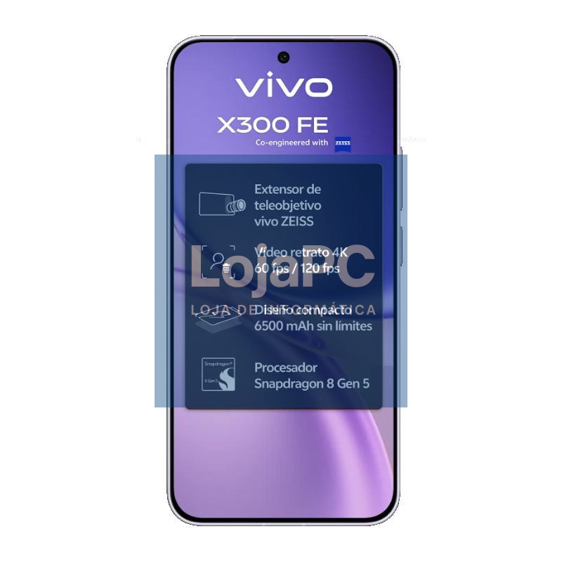 VIVO X300 FE 5G purple + Ch90w + Kit fotografico — imagem 5