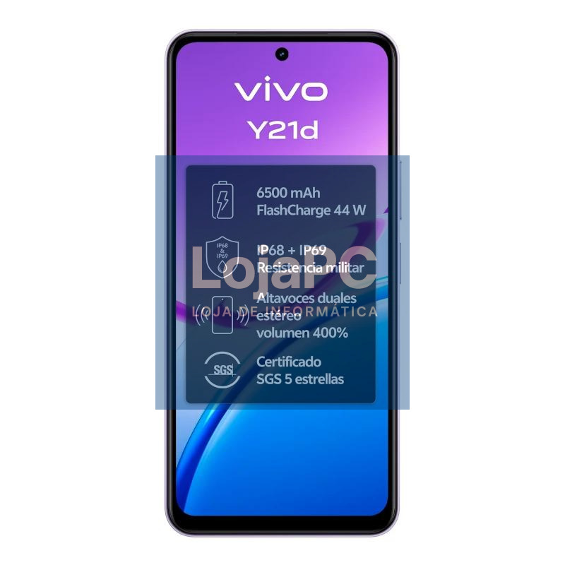 VIVO Y21d 4Gb(+4) 128Gb 6.68" IP69 Lavanda Purple — imagem 2