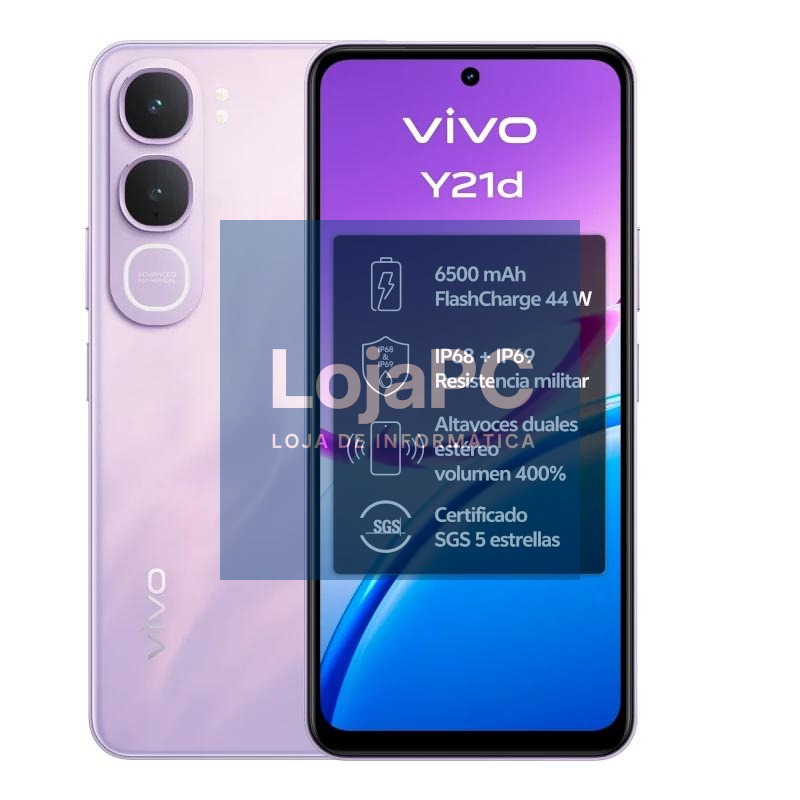 VIVO Y21d 4Gb(+4) 128Gb 6.68" IP69 Lavanda Purple