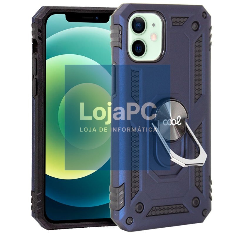 COOL Case for iPhone 12 / 12 Pro Hard Ring Blue