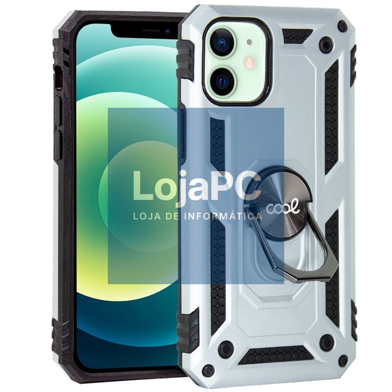 COOL Case for iPhone 12 / 12 Pro Hard Ring Silver