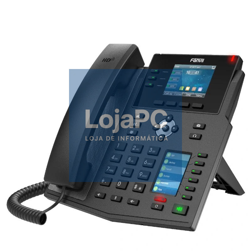 Fanvil X4U, 12 líneas SIP, 1 pantalla lateral — imagem 3