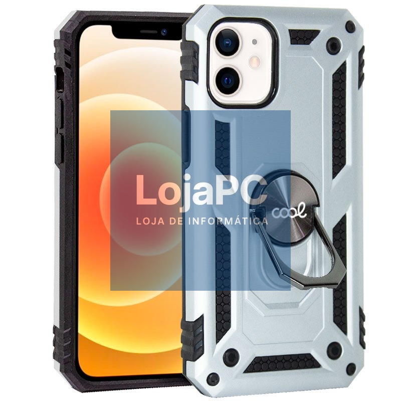 COOL Case for iPhone 12 mini Hard Ring Silver