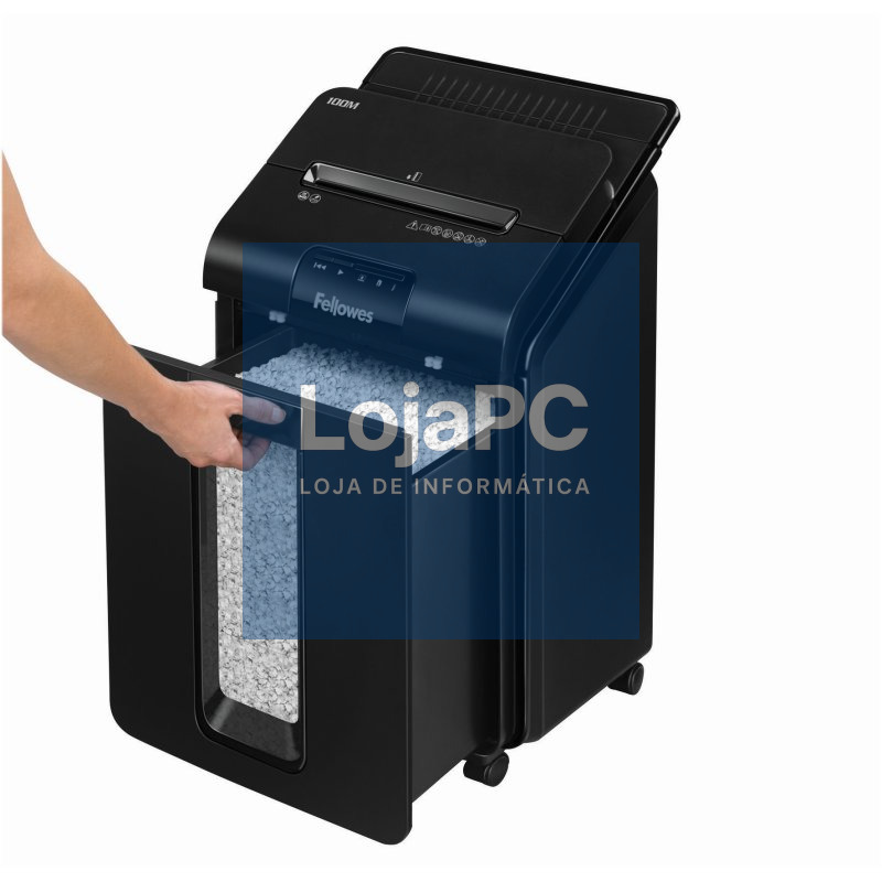 Fellowes Destructora AutoMx100M Mini-CORTE4x10mm — imagem 3