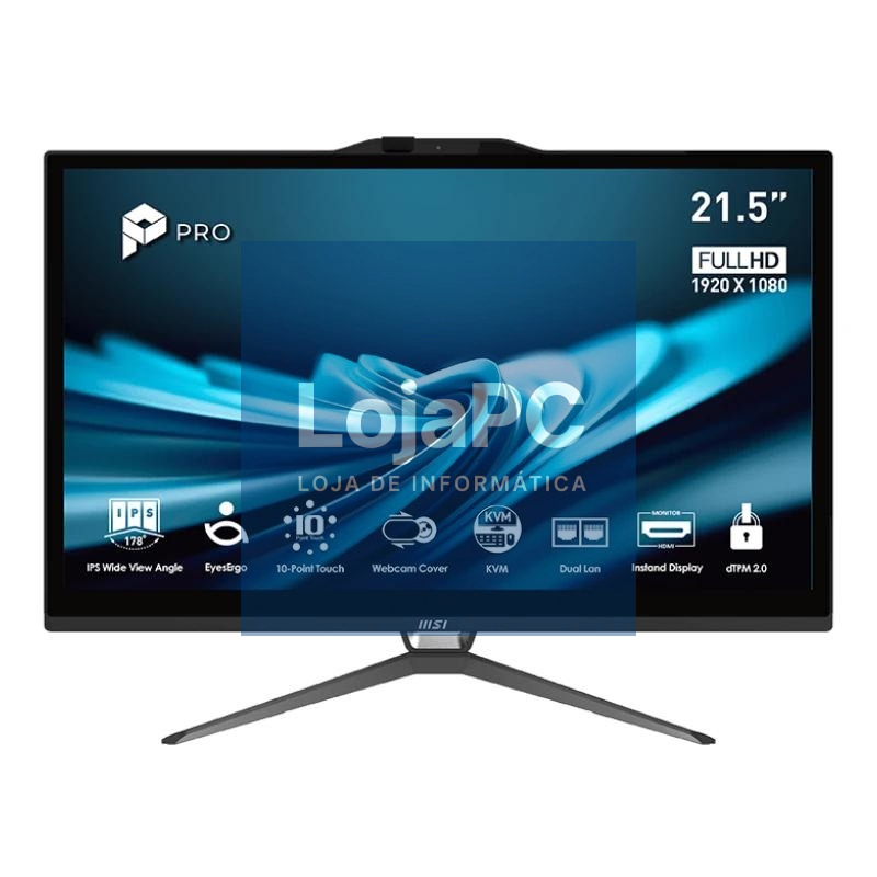 MSI Pro AP222T-496EU i3-14100 8 256 DOS 22" tac.N