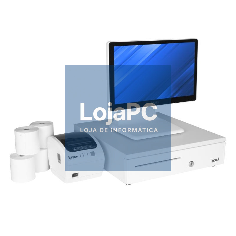 Pack completo TPV blanco 15,6" N100 30PW EASY80W