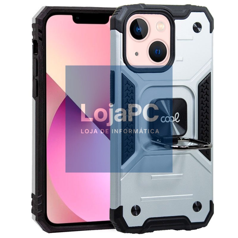COOL Case for iPhone 13 Hard Ring Silver