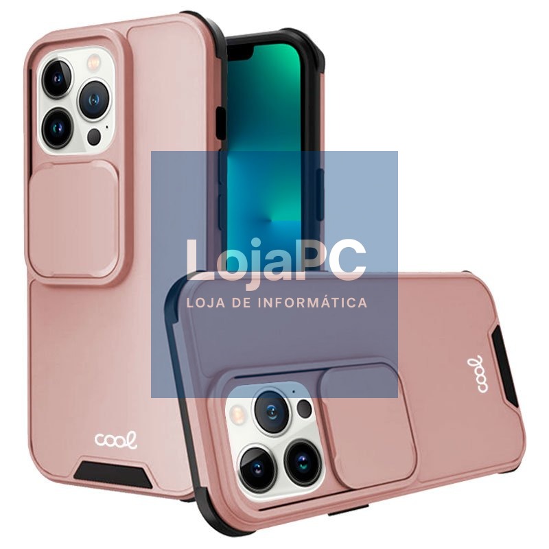 COOL Case for iPhone 13 Pro Hard Camera Rose Gold