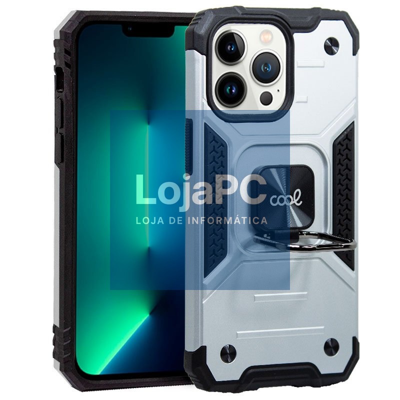 COOL Case for iPhone 13 Pro Hard Ring Silver