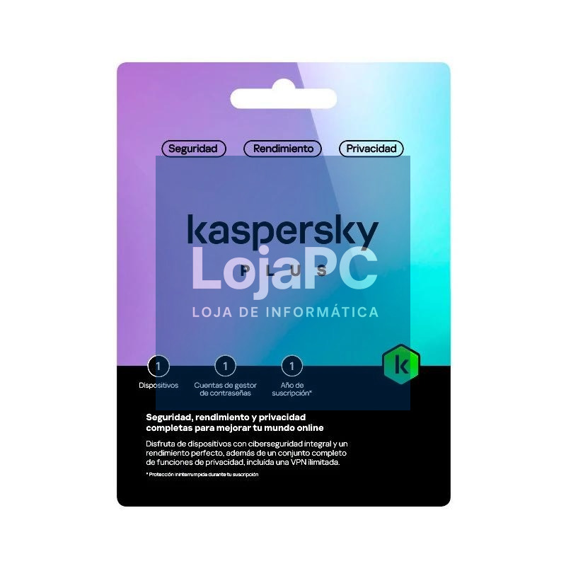 Kaspersky Plus 1L/1A+ regalo tarj.Monedero