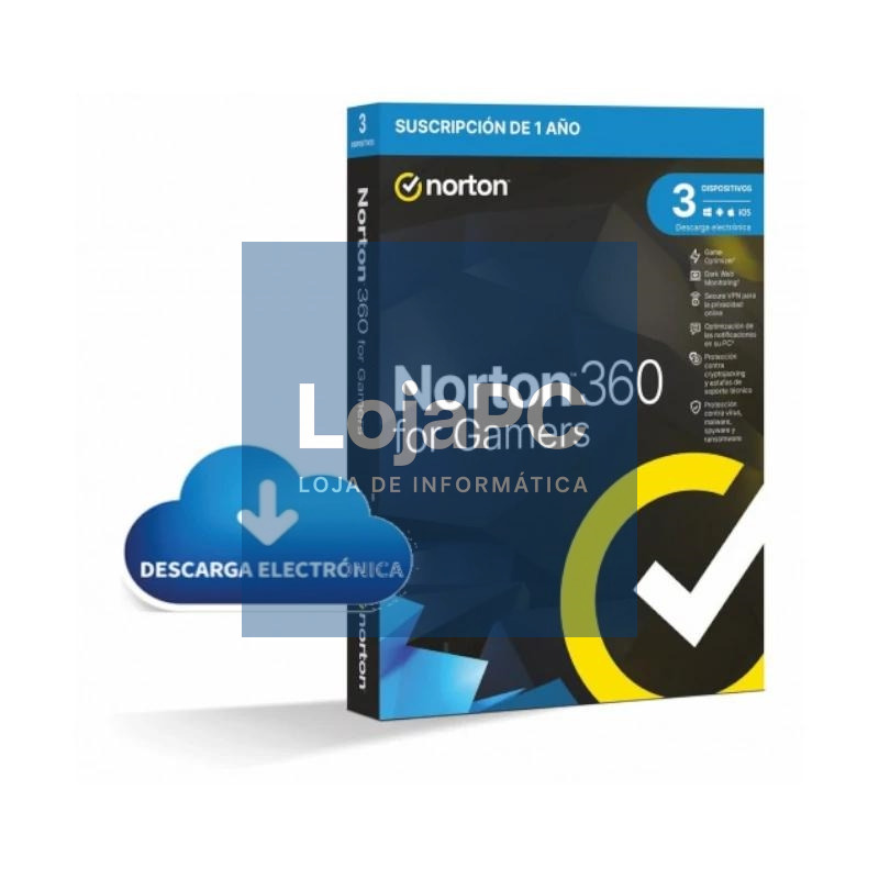 NORTON 360 FOR GAMERS 50GB ES 1U 3L/1A ESD