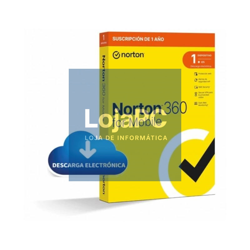 NORTON 360 MOBILE ES 1L/1A ESD