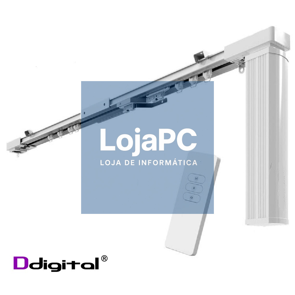 Calha Motorizada Cortinados S/Fold 3.2 Mts Wifi + Remote App