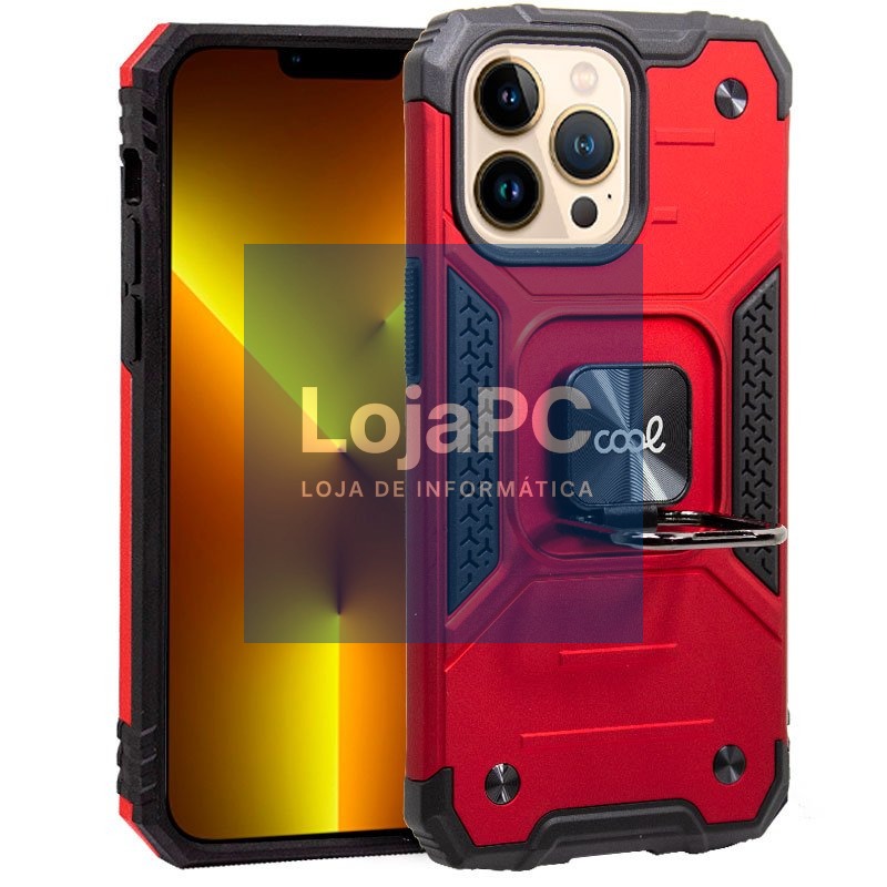 COOL Case for iPhone 13 Pro Max Hard Ring Red