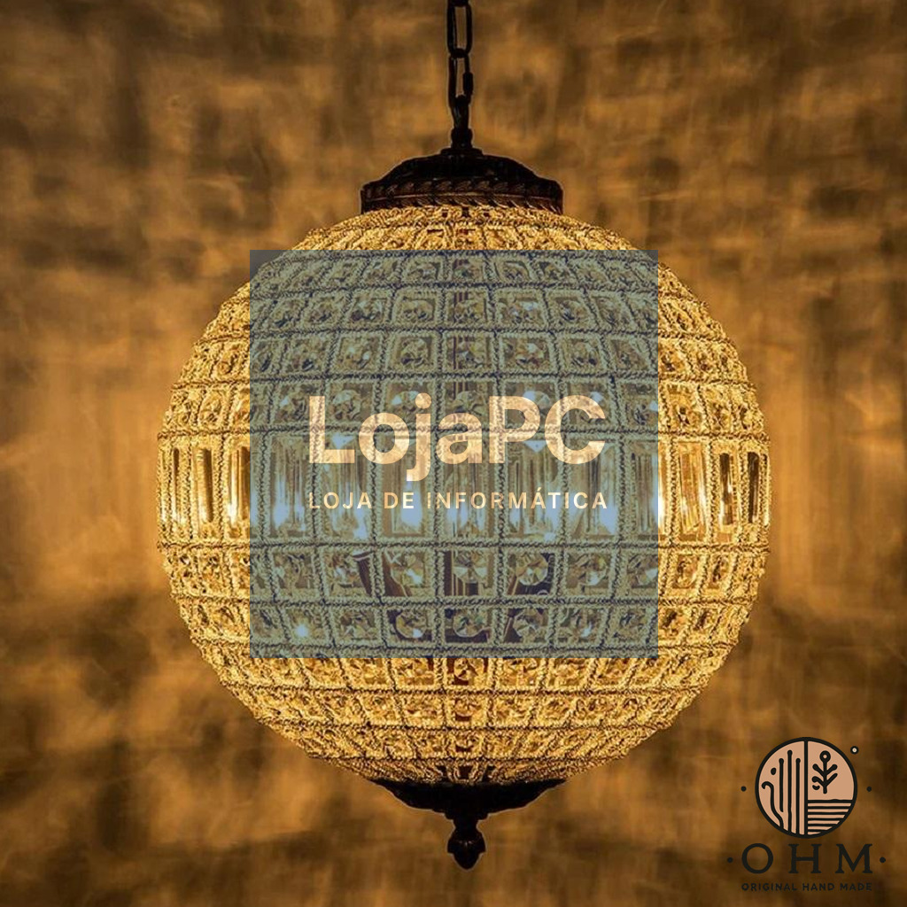 Lustre Suspenção French Boule 60 CM