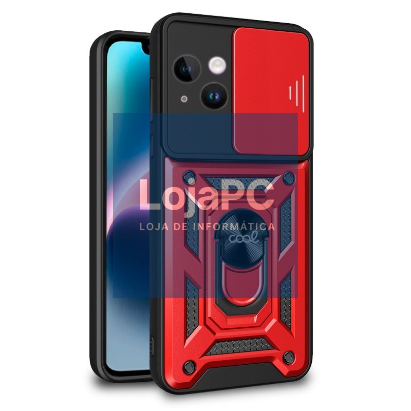 COOL Case for iPhone 14 Plus Hard Ring Red