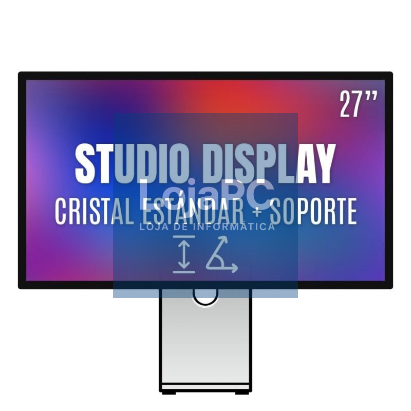 Apple Studio Display 27'/ Cristal Padrão / Suporte com altura e inclinación ajustável