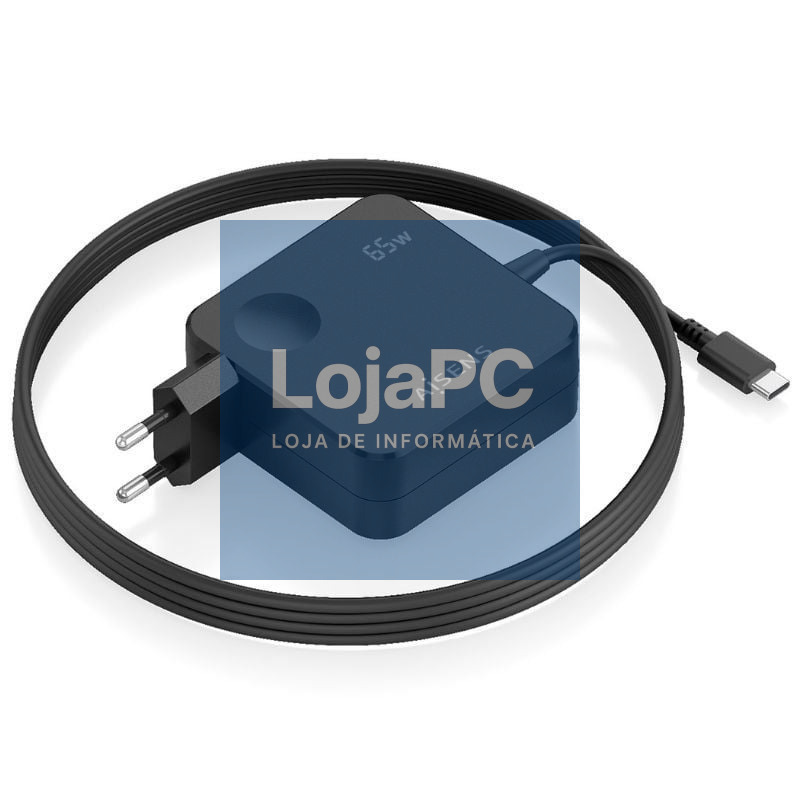 Carregador de parede Aisens ASCH-1PD65WL80-BK/ 1xUSB Tipo-C/ 65W/ Preto