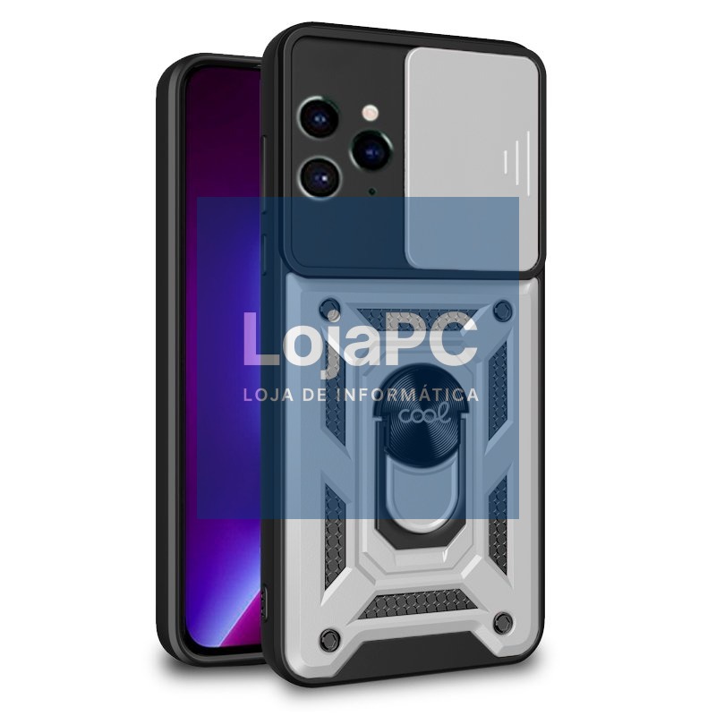COOL Case for iPhone 14 Pro Hard Ring Silver