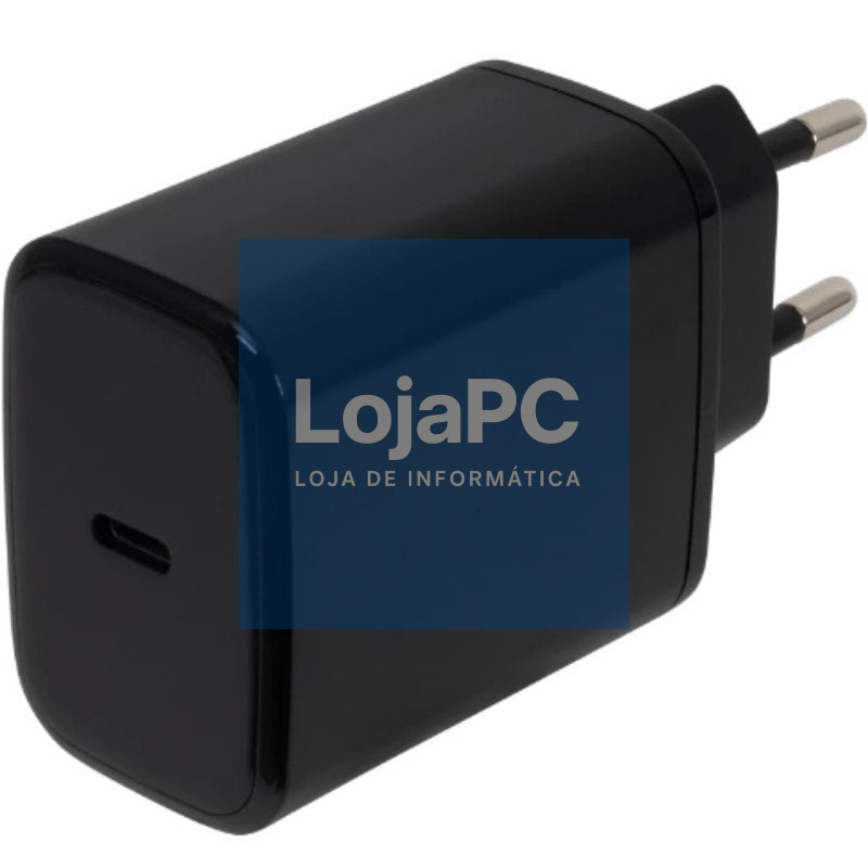 Carregador de parede GaN Fonestar POWER-C-65/ 1xUSB Tipo-C/ 65W/ Preto