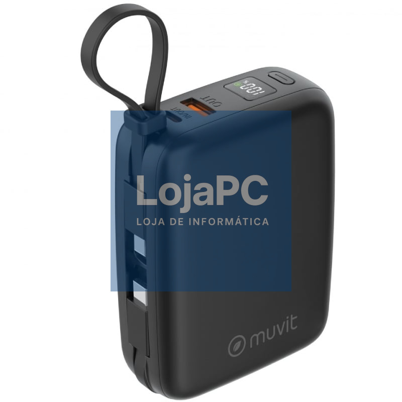 Powerbank 20000mAh Muvit For Change MCCHP0015/ 65W/ Preta