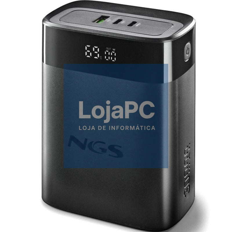 Powerbank 30000mAh NGS TWIX30/ 140W/ Compatível com Portáteis/ Preta