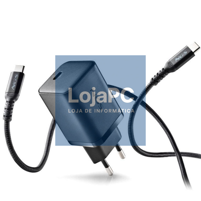 Carregador de parede GaN NGS Bud 65W/ 1xUSB Tipo-C/ 65W