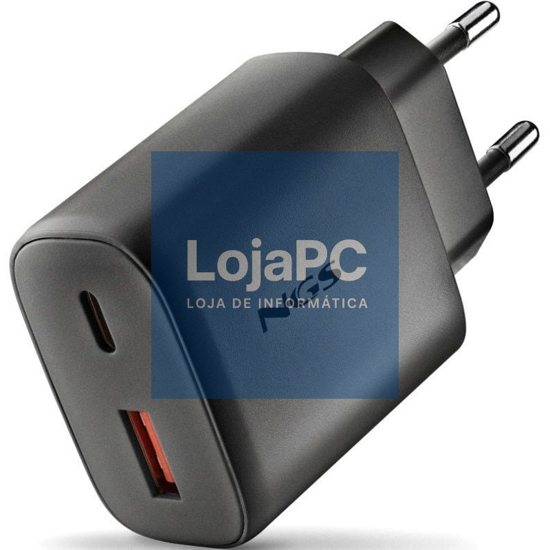 Carregador de parede GaN NGS Era 45W/ 1xUSB Tipo-C/ 1xUSB/ 45W