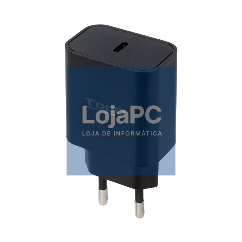 Carregador de parede TooQ TQWC-PDUSBC20B/ 1xUSB Tipo-C/ 20W