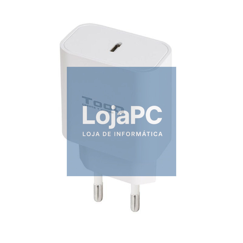 Carregador de parede TooQ TQWC-PDUSBC20W/ 1xUSB Tipo-C/ 20W