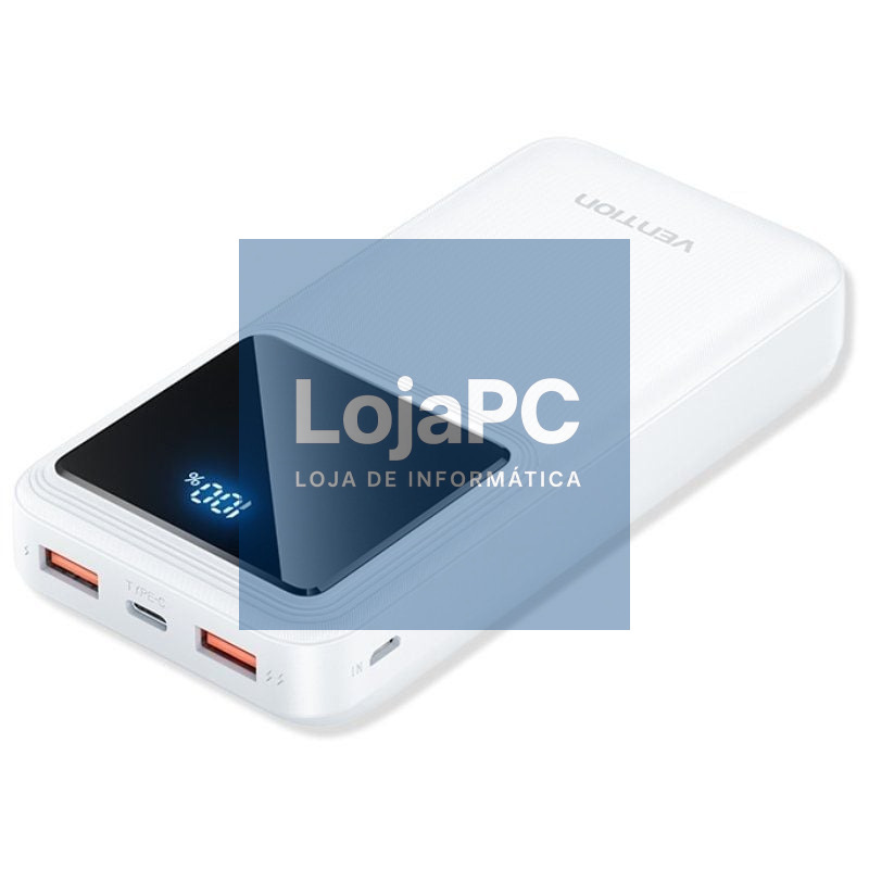 Powerbank 20000mAh Vention FHLW0/ 22.5W/ Branca