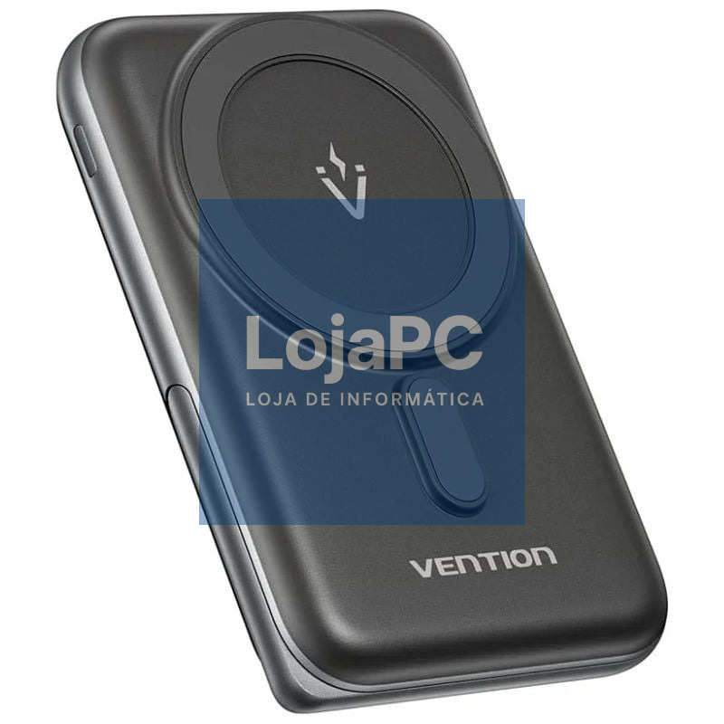 Powerbank 10000mAh Vention FHNB0/ 20W/ Wireless/ Preta