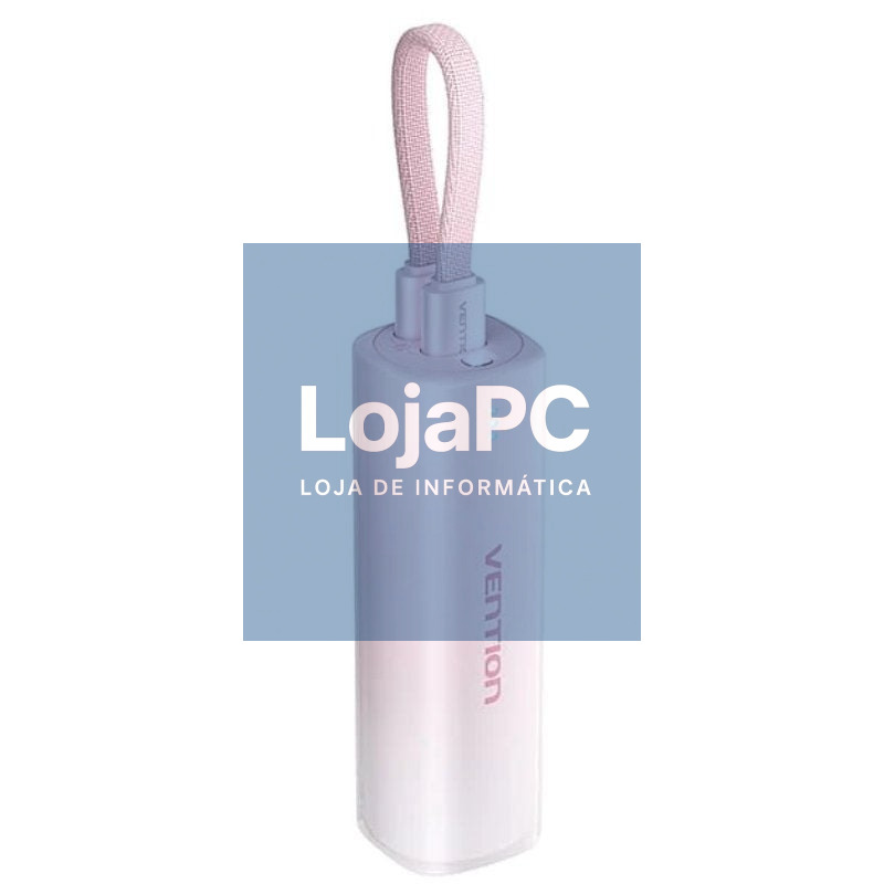 Powerbank 5000mAh Vention FHWR0/ 20W/ Rosa