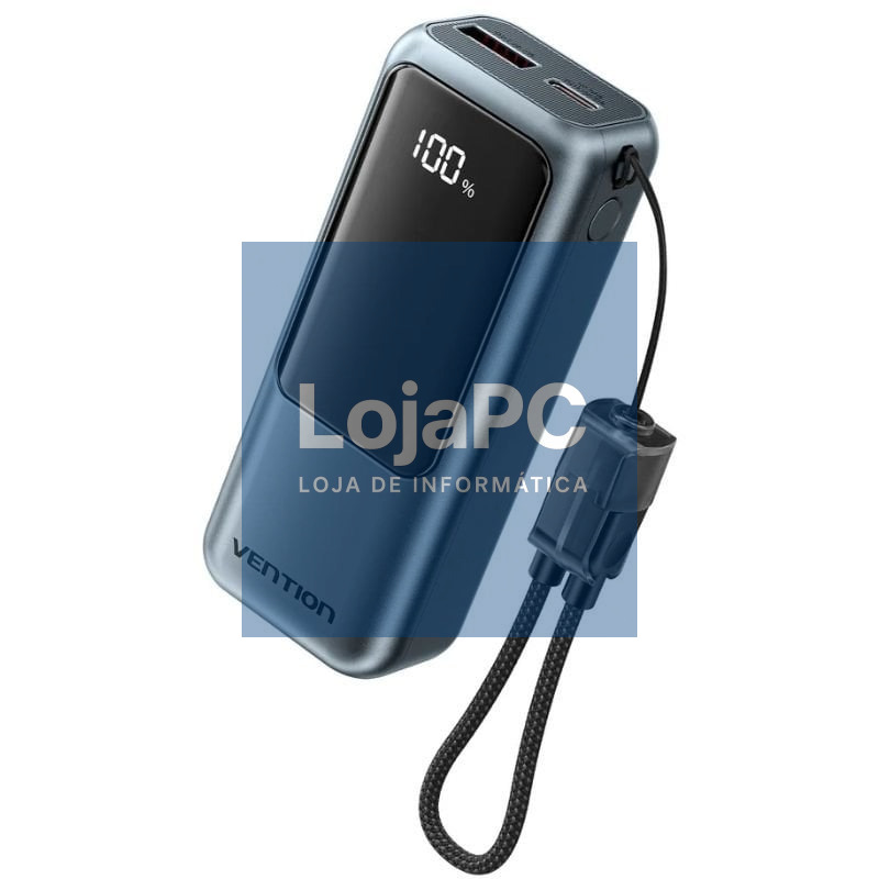 Powerbank 10000mAh Vention FKOH0/ 22.5W/ Cinzento
