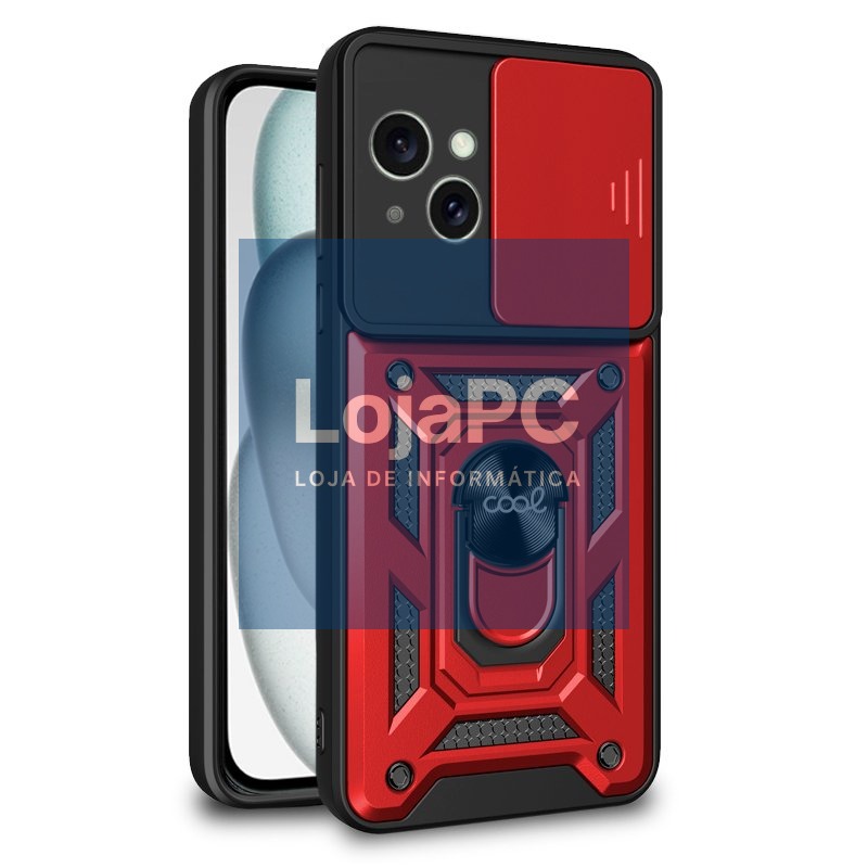 COOL Case for iPhone 15 Hard Ring Red