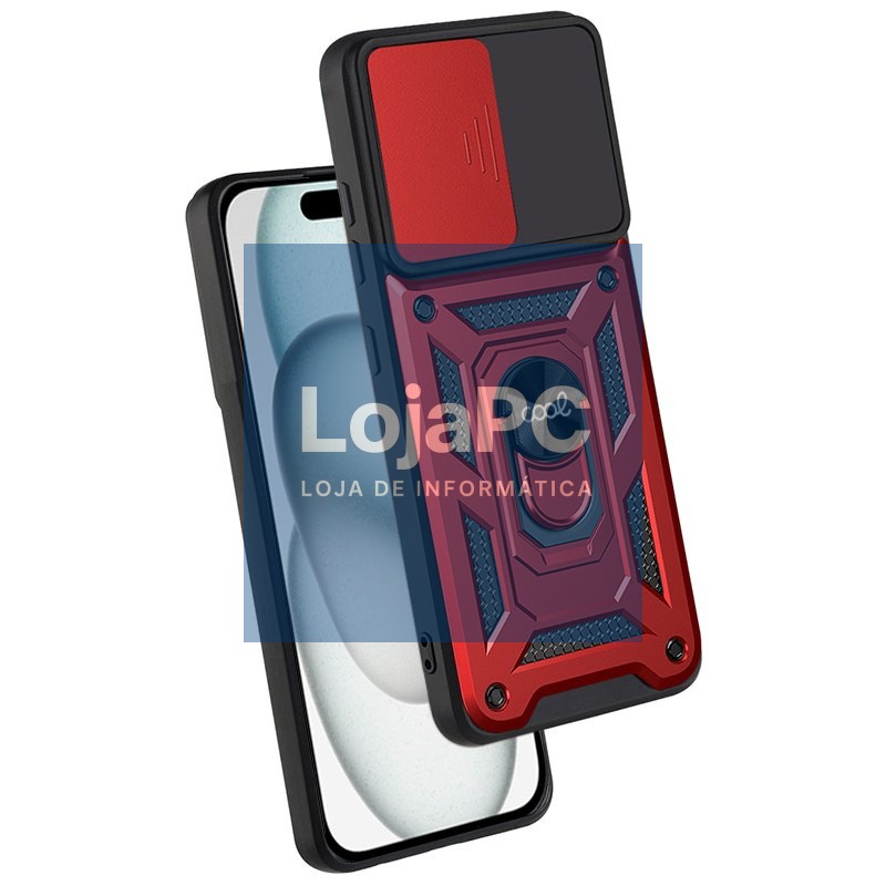 COOL Case for iPhone 15 Hard Ring Red — imagem 2