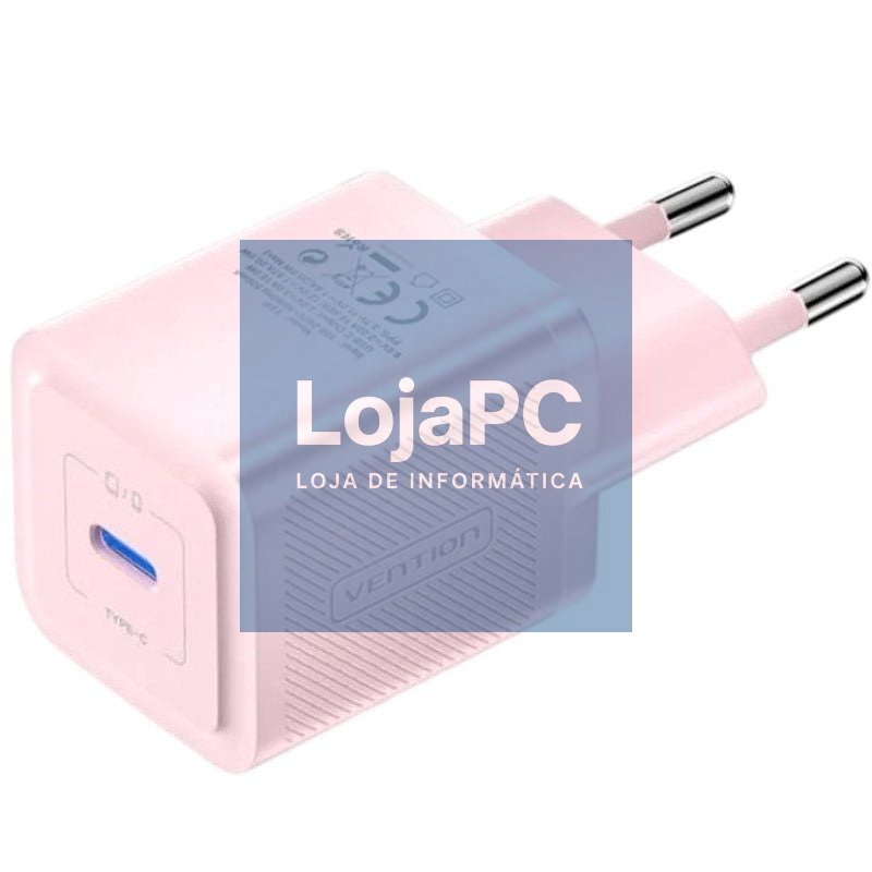 Carregador de parede GaN Vention FEPP0-EU/ 1xUSB Tipo-C/ 20W