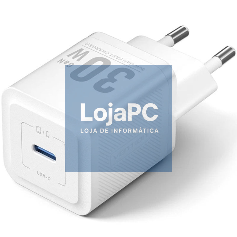 Carregador de parede GaN Vention FEZW0-EU/ 1xUSB Tipo-C/ 30W